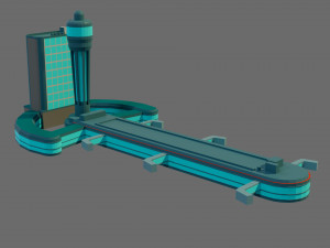 The airport 3D Model