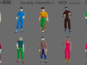 Cartoon characters-1 3D Model