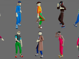 Cartoon characters-1 3D Model