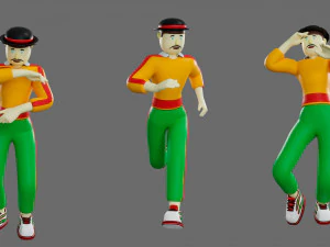 Cartoon characters-1 3D Model