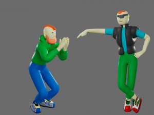 Cartoon characters-1 Modelo 3D