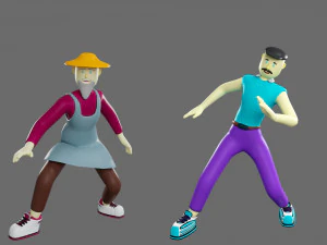 Cartoon characters-1 3D Model