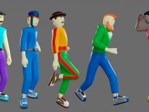 Cartoon characters-1 3D Model
