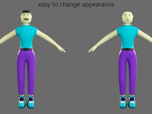 Cartoon characters-1 3D Model
