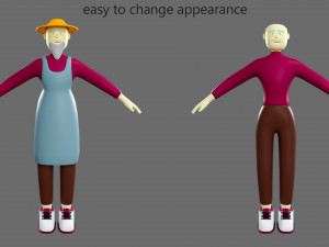 Cartoon characters-1 Modelo 3D