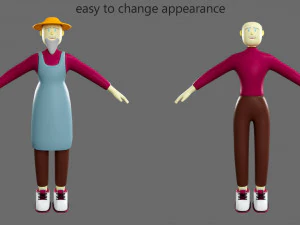 Cartoon characters-1 3D Model