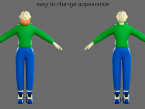 Cartoon characters-1 Modelo 3D