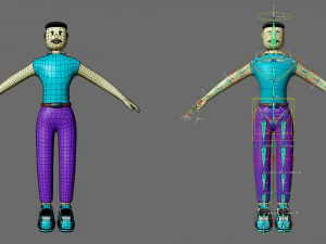 Cartoon characters-1 3D Model