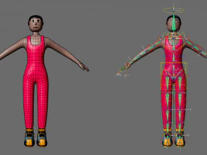 Cartoon characters-1 3D Model
