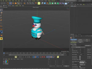 Cartoon characters-2 snowmen 3D Model