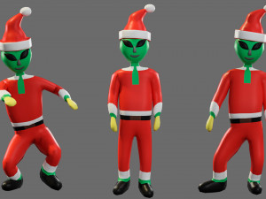Cartoon characters-3 aliens 3D Модель