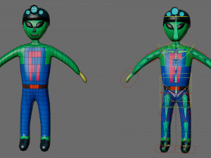 Cartoon characters-3 aliens 3D Модель