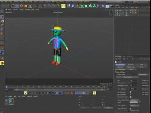 Cartoon characters-3 aliens 3D Model