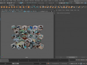 Low poly interior 3 3D 모델