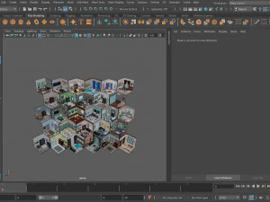 Low poly interior 3 3D Model