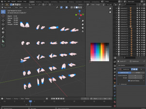 Cartoon hands 3D Model