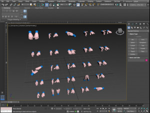 Cartoon hands 3D Model