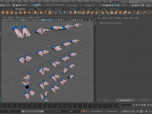Cartoon hands 3D Model