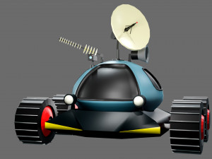 Low poly moon rover 3D 模型