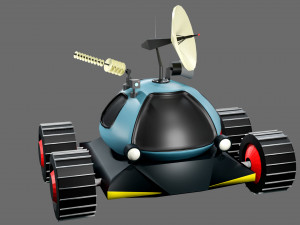 Low poly moon rover 3D 模型