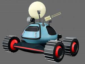 Low poly moon rover 3D 模型