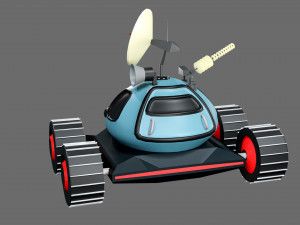 Low poly moon rover 3D 模型