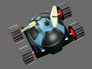 Low poly moon rover 3D 模型