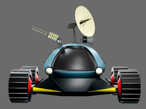 Low poly moon rover 3D 模型