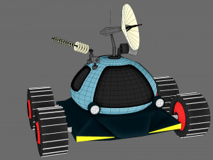 Low poly moon rover 3D 模型