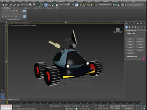 Low poly moon rover 3D 模型