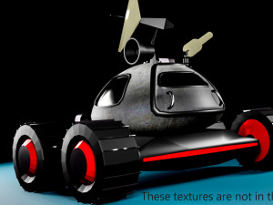 Low poly moon rover 3D 模型
