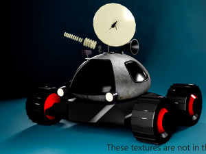Low poly moon rover 3D 模型