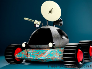 Low poly moon rover 3D 模型