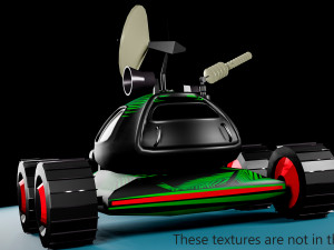 Low poly moon rover 3D 模型