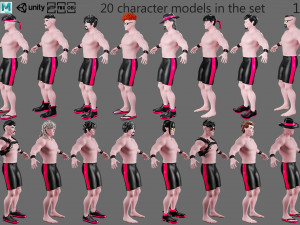 Characters-4 street fighter 3D Model