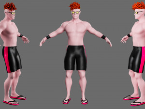Characters-4 street fighter 3D मॉडल