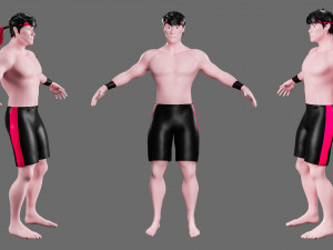 Characters-4 street fighter 3D मॉडल
