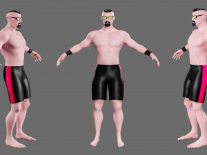 Characters-4 street fighter 3D मॉडल