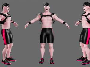 Characters-4 street fighter 3D मॉडल