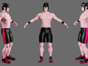Characters-4 street fighter 3D मॉडल