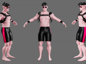 Characters-4 street fighter 3D मॉडल