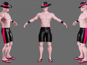 Characters-4 street fighter 3D मॉडल