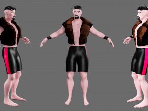 Characters-4 street fighter 3D मॉडल