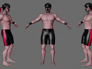 Characters-4 street fighter 3D मॉडल