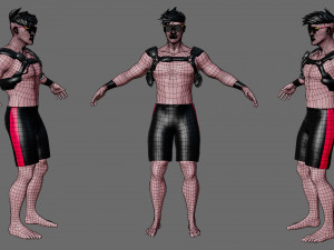 Characters-4 street fighter 3D मॉडल