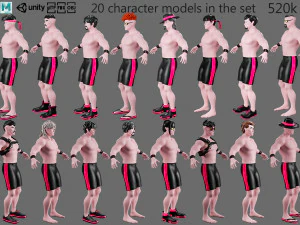 Characters-4 street fighter 3D Model