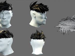 Cartoon hairstyles Modèle 3D