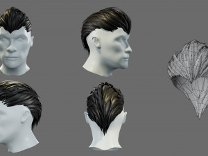 Cartoon hairstyles Modèle 3D