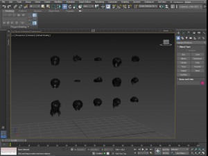 Cartoon hairstyles Modèle 3D