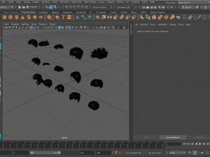 Cartoon hairstyles Modèle 3D